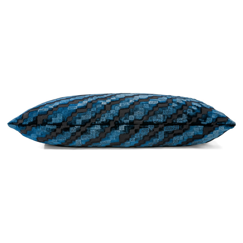 Steps Lumbar Pillow Cover & Insert in Cobalt Black