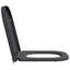 Grey Plastic Standard Adjustable Armrests Toilet Seat Oval-750646401