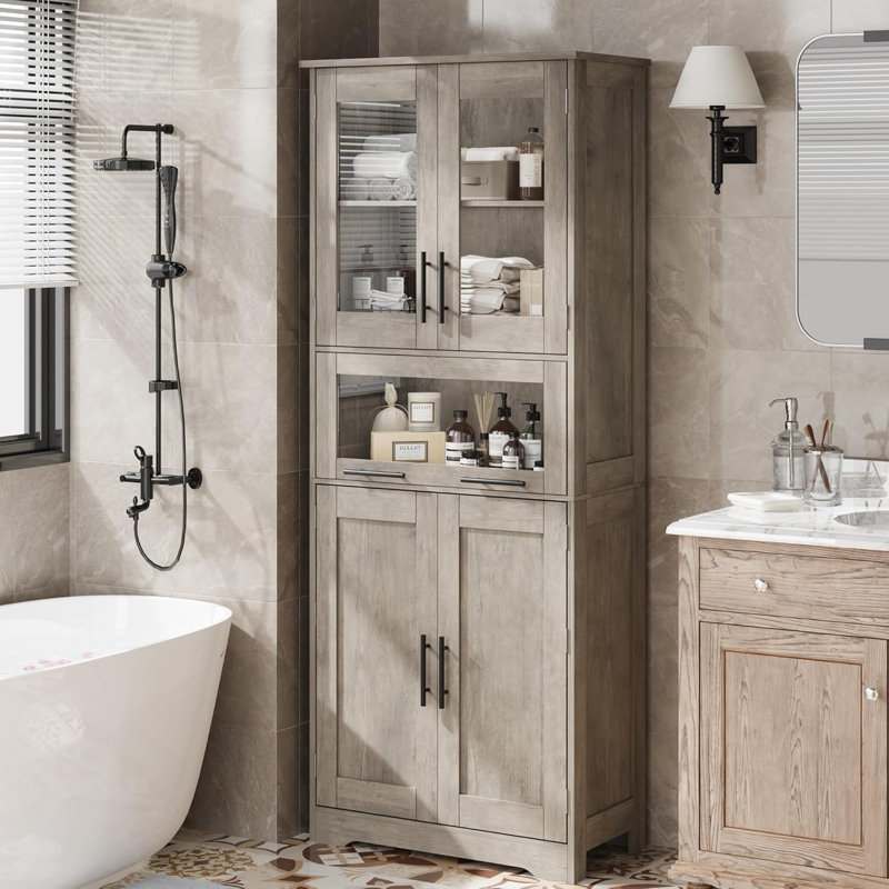 Single Storage Cabinet ( 170cm H x 60cm W x 30cm D), Grey