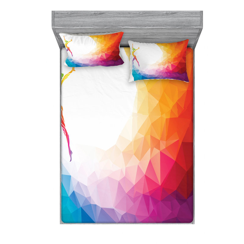 Microfiber Sheet Set, Queen Sheet Set with Fitted Sheet