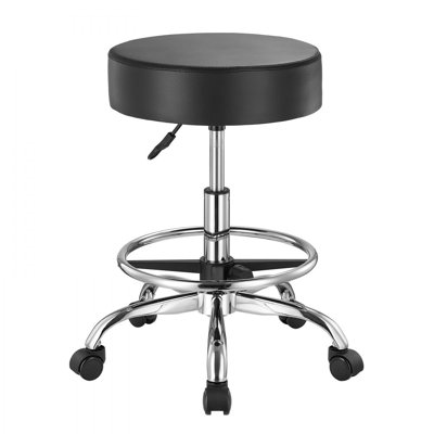 Adjustable Height Lab Stool with Footrest