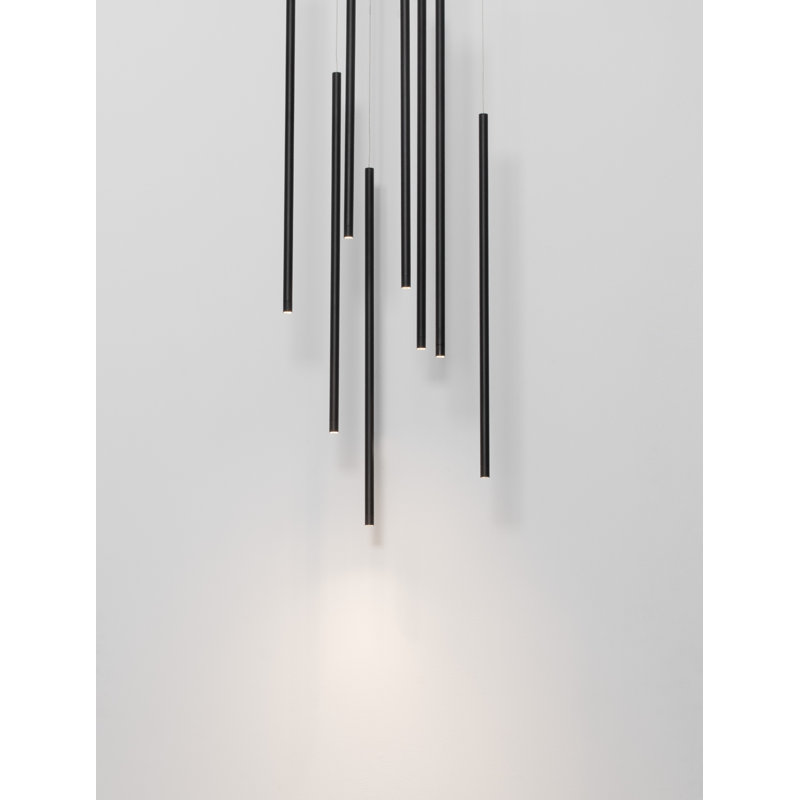 ELETTRA 8 - Light Black LED Pendant