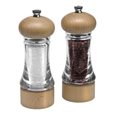 Pantryware Wood Salt and Pepper Grinder Set