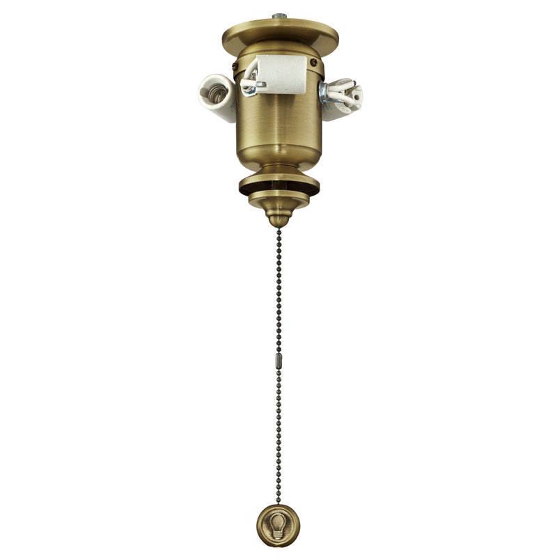 Ceiling Fan 3 Light Bowl Fitter - Antique Brass, Antique Brass