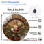 Horloge murale en verre 12 po