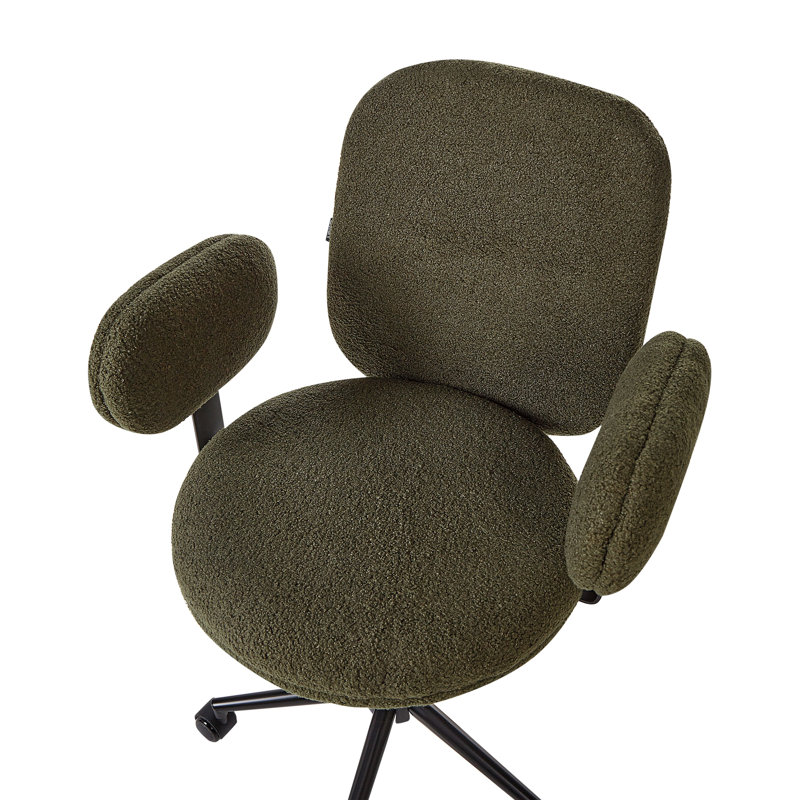 17 Stories Somarah Teddy Office Chair, Green