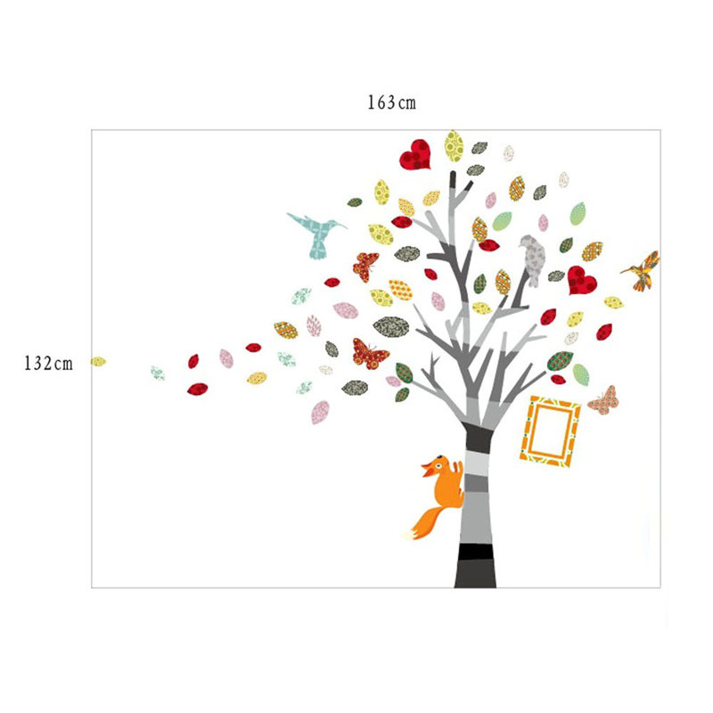 Colorful Photo Tree Wall Sticker