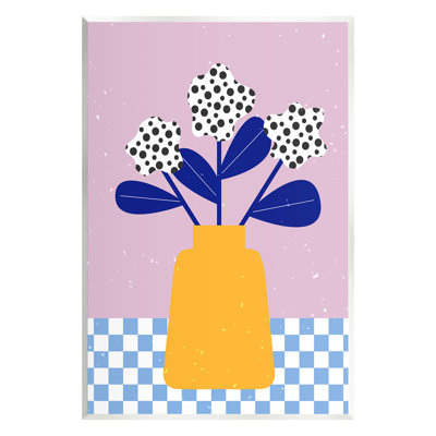 Art mural abstrait parsemé de fleurs par Melissa Wang