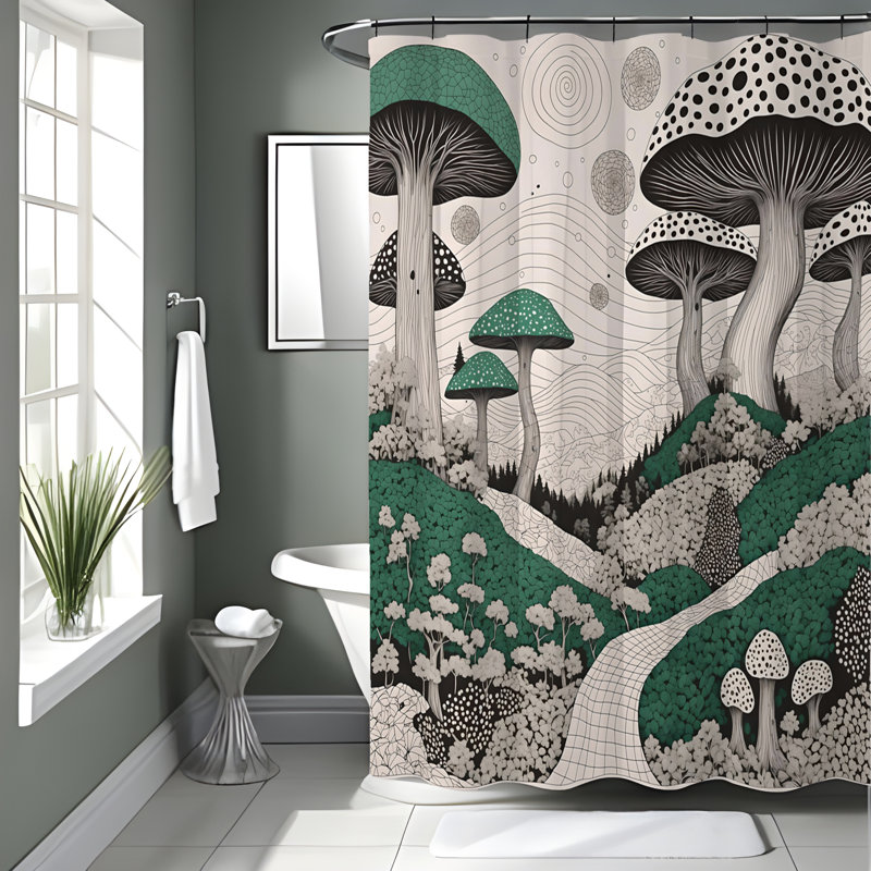 Rideau de douche Kesly, H 72 po x l 70 po