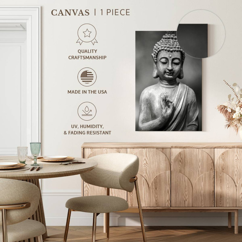 Adella Grey Buddha, 36" H x 24" W