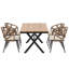 Mobilier d'extérieur extraordinaire avec chaises en PE et table en plastique en bois-1975479849