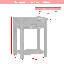 Oruada Farah 65Cm Solid Wood Console Table-40527889