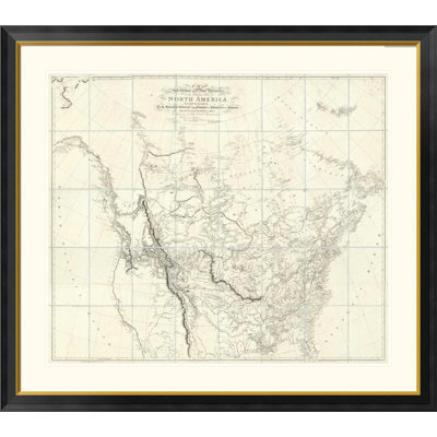 " New Discoveries In The Interior Parts Of North America, 1814 " by Aaron Arrowsmith