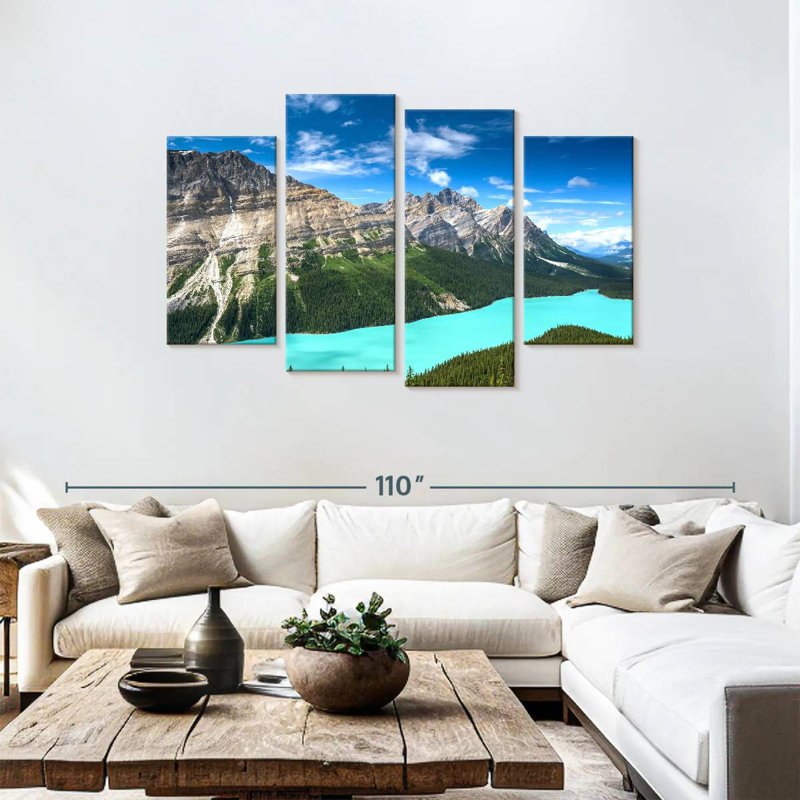 Alvord turquoise, lac Peyto, H 48 po x l 75 po