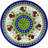 Country Rooster Polish Pottery 8" Plate