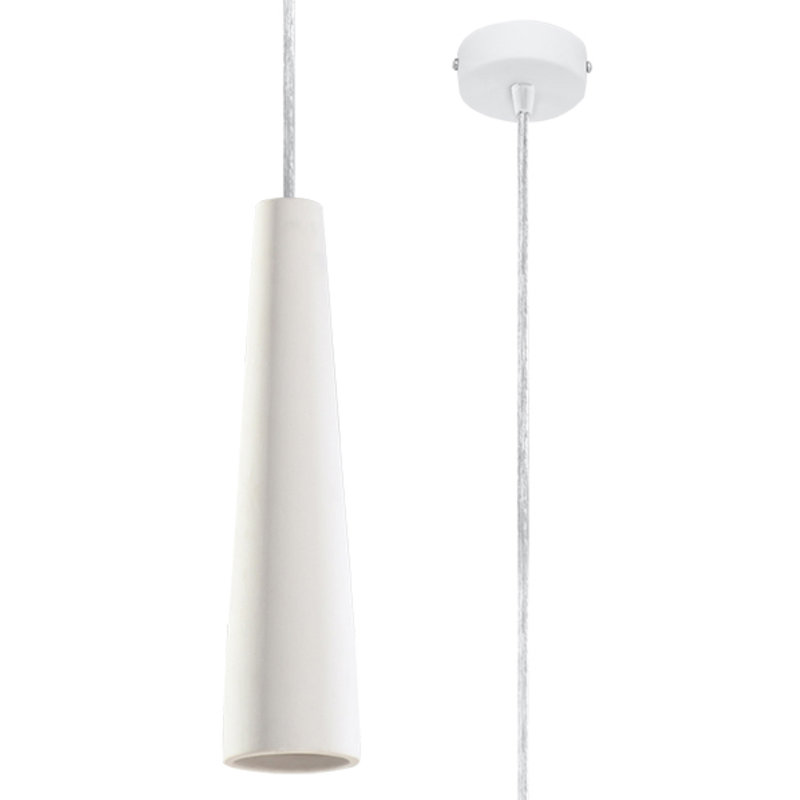 1 - Light Cylinder Pendant, White