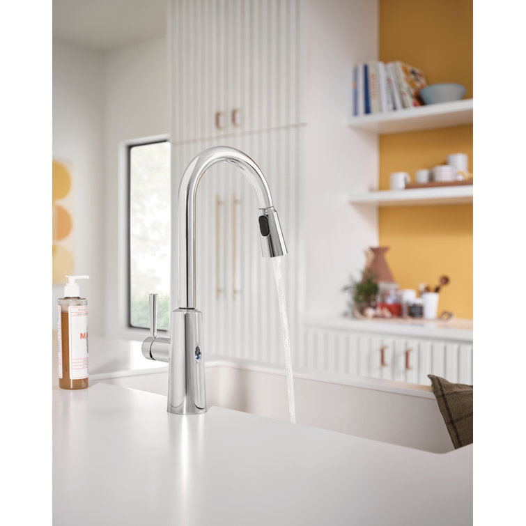 Moen Riley Single Handle MotionSense Wave Pull Down Kitchen Faucet with Power Clean Technology