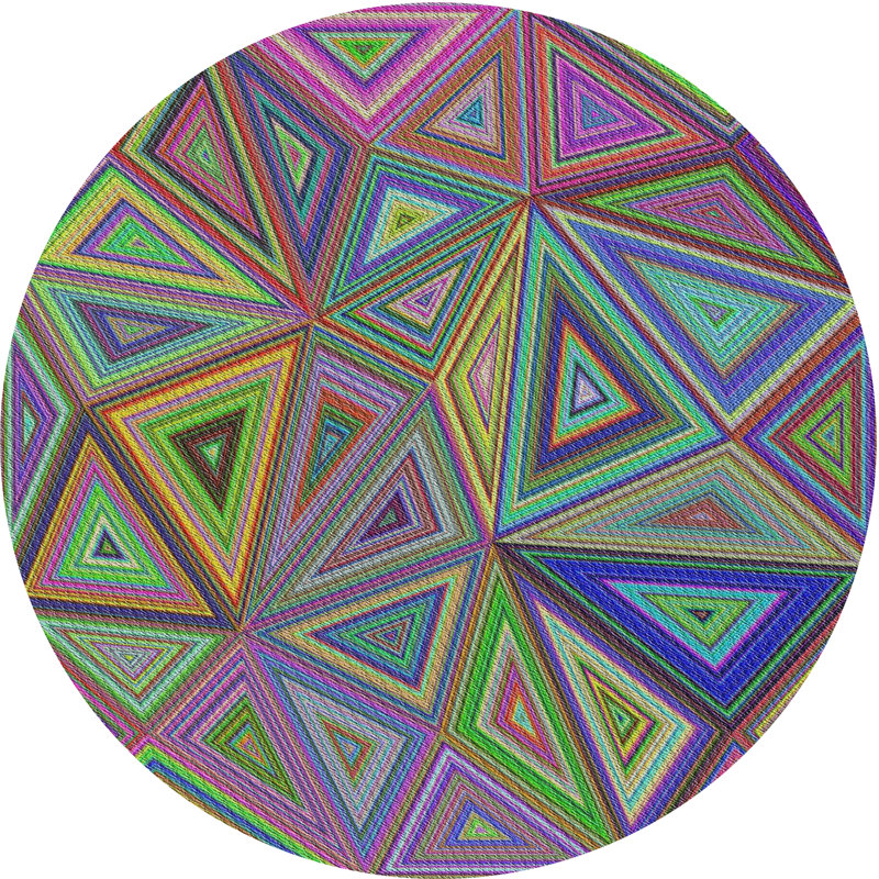Pulliam Geometric Indoor Rug, Round 6'