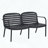 PP Outdoor Loveseat with Water-Repellent Cushion-1323146594