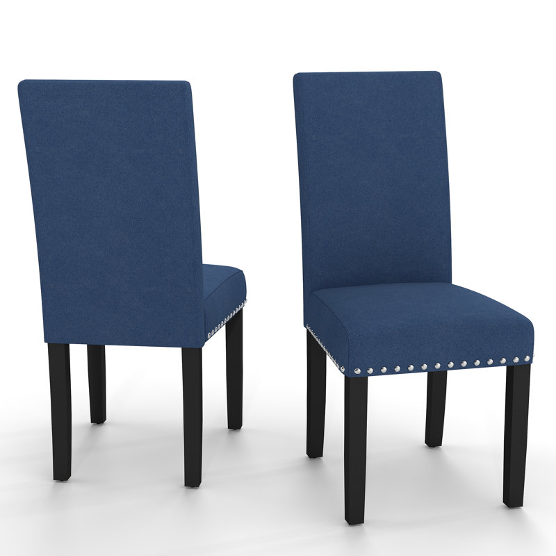 Upslope 18.9'' H Upholstered Parsons Chair, Blue