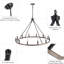 Lustre de style campagnard à 12 lumières en forme de bougie de style campagnard Moomal-1651749284-1636095600