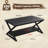 39.4" Black Rectangular Coffee Table with Storage Shelf for Living Room,350lbs Load Capacity, Easy Assembly-1764413664-1764413665