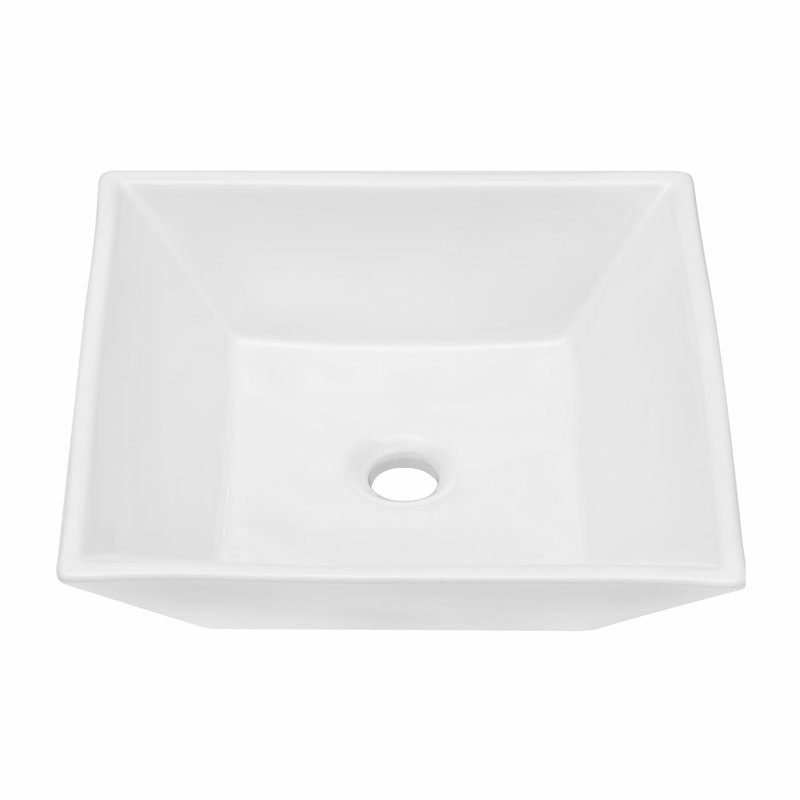 Lavabo vasque carré en céramique pour salle de bain