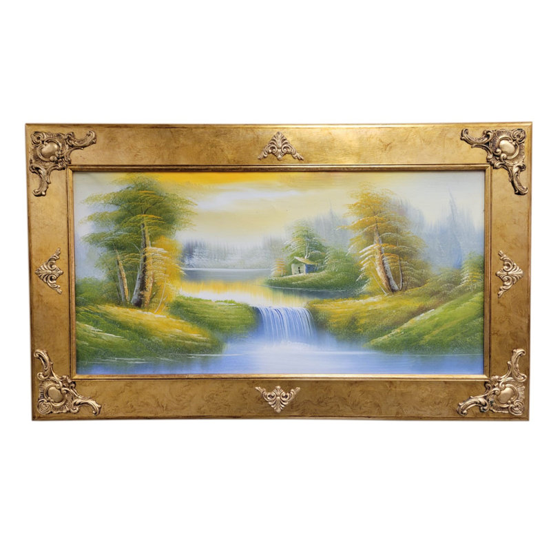 Meadow Waterfall Painting