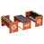 Black/Orange