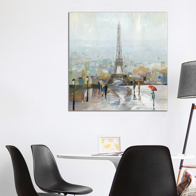 Paris by Allison Pearce - Painting on Canvas, Wrapped Canvas, 93.98 cm H x 93.98 cm W x 1.91 cm D