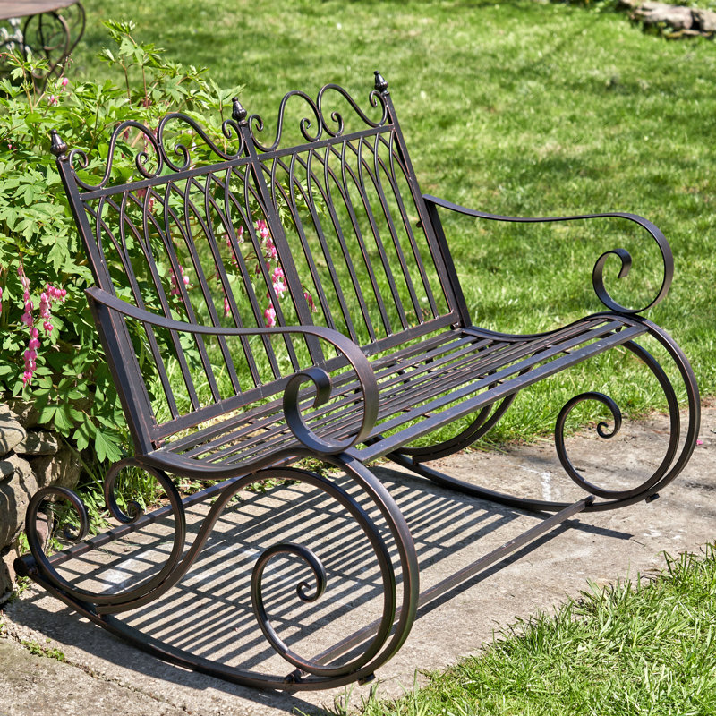 Banc à bascule en métal Dominy, Bronze