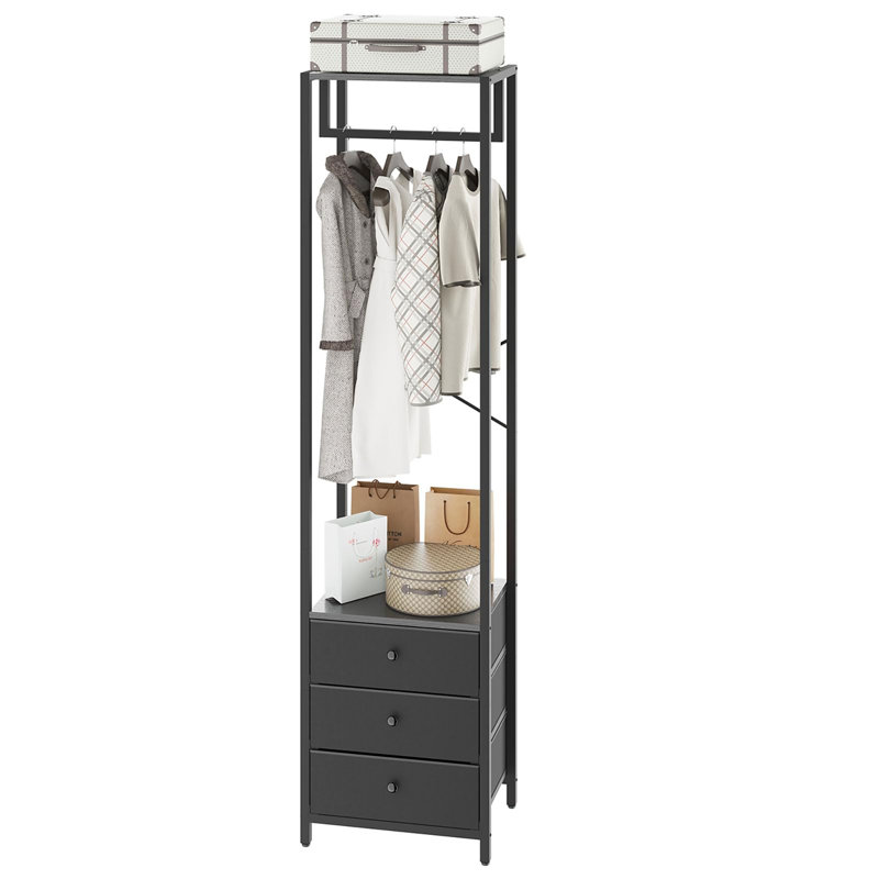 Metal Freestanding Coat Rack, Black