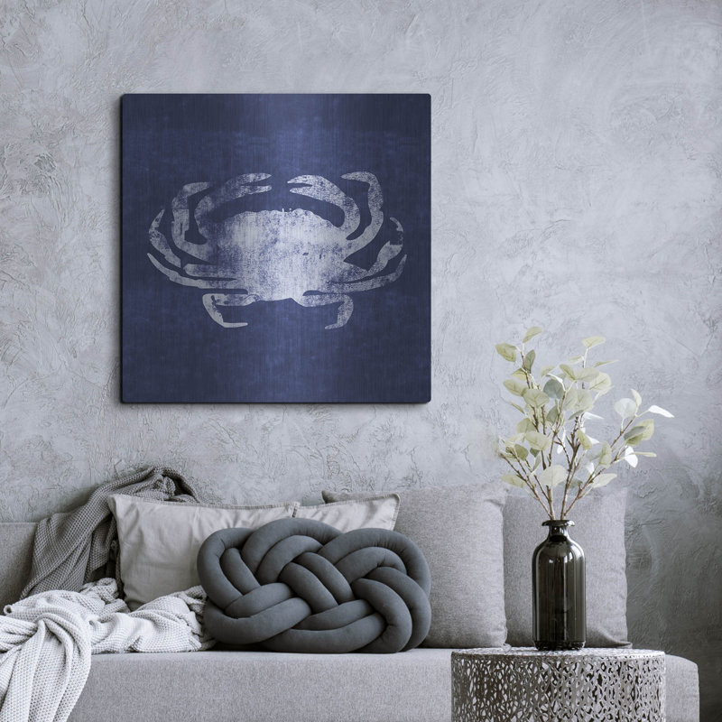 «Indigo Crab» par Linda Woods, H 36 po x l 36 po