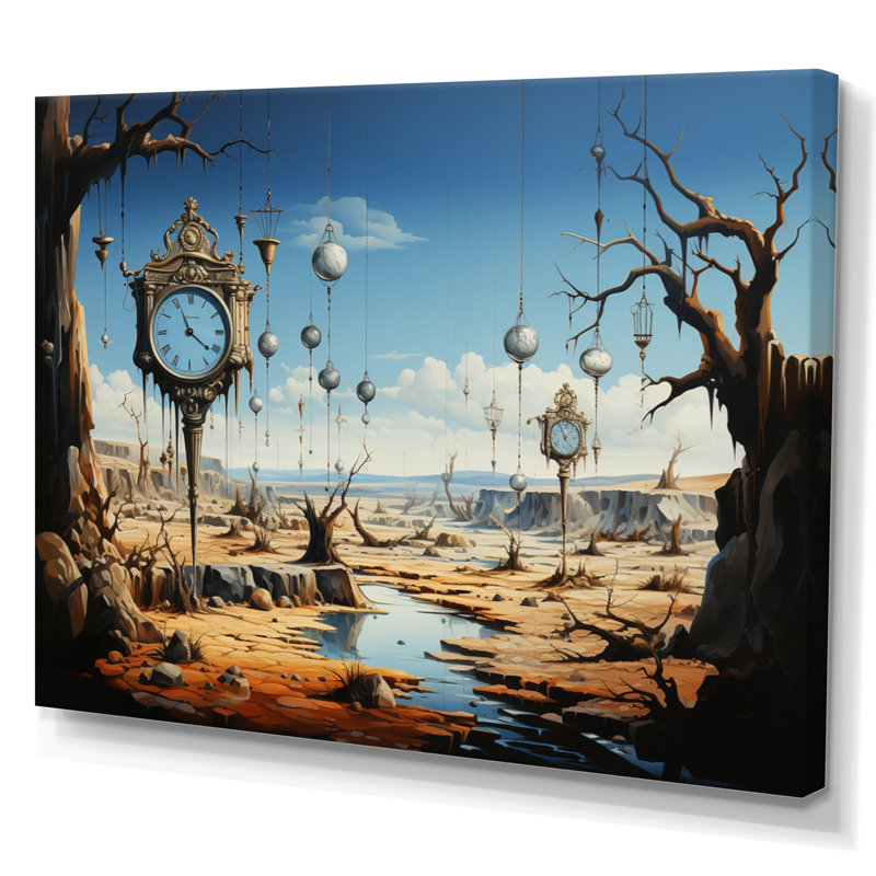 Chef-d'œuvre «The Persistance of Memory surrealism II», œuvre d'art, Toile tendue, H 12 po x l 20 po x P 1 po