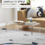 Table cascade transparente en acrylique, 32 po de longueur - console Ambiance, cascade, bureau moderne