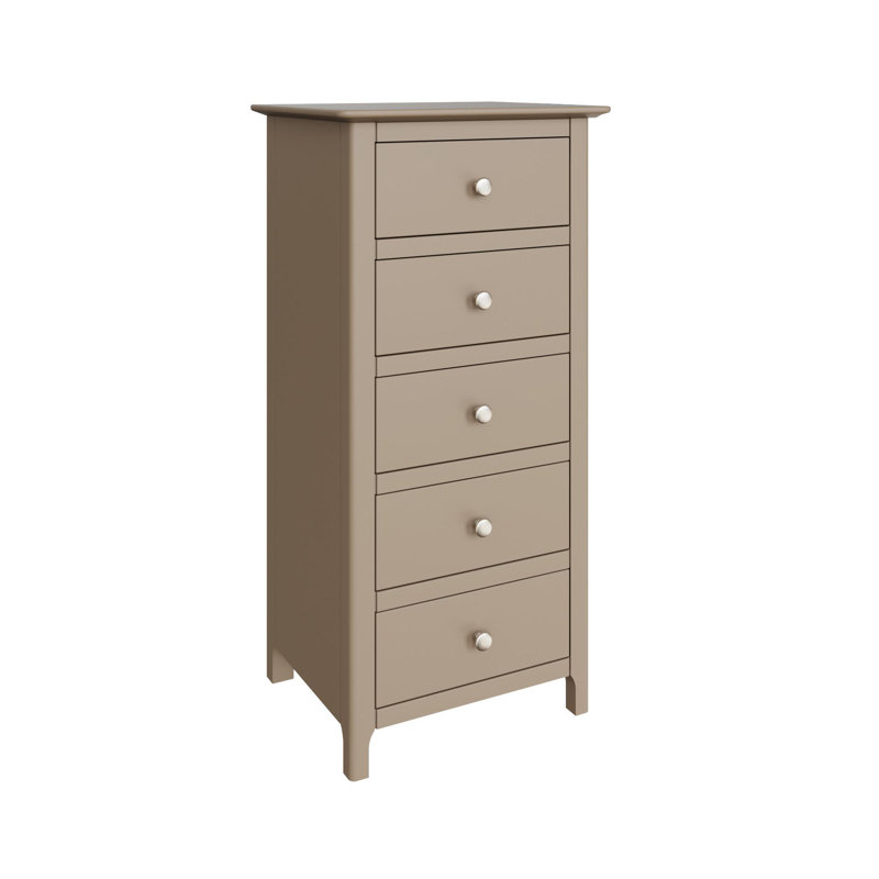 Accetturri 5 Drawer Chest of Drawers, Putty