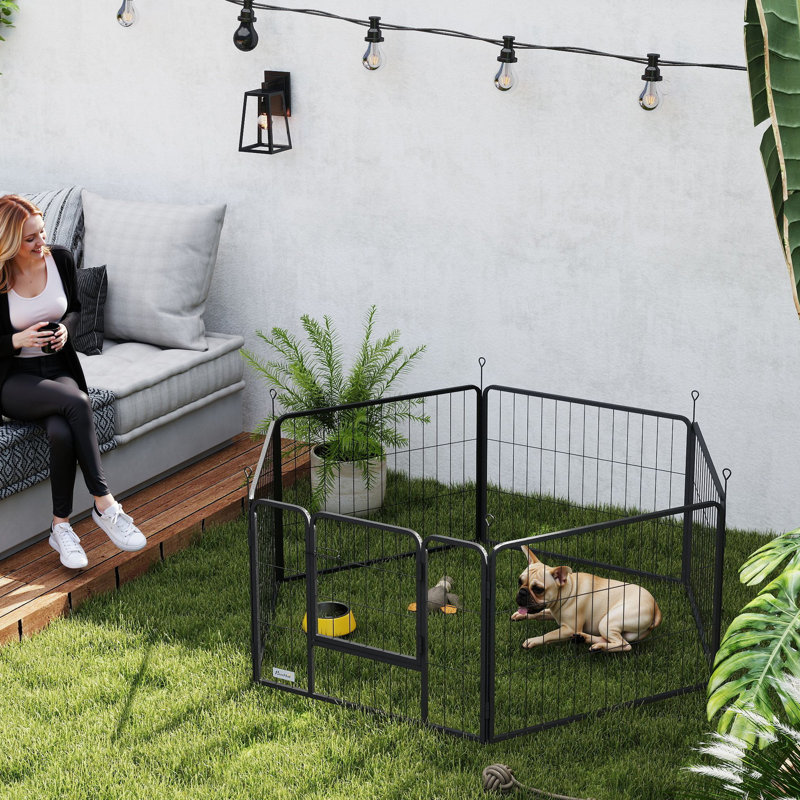 Steel Exercise Pen, 60cm H x 160cm W x 80cm D