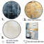 Beige et or simple paysage d'hiver - Paysage d'hiver encadré, art mural-33995674-33995655