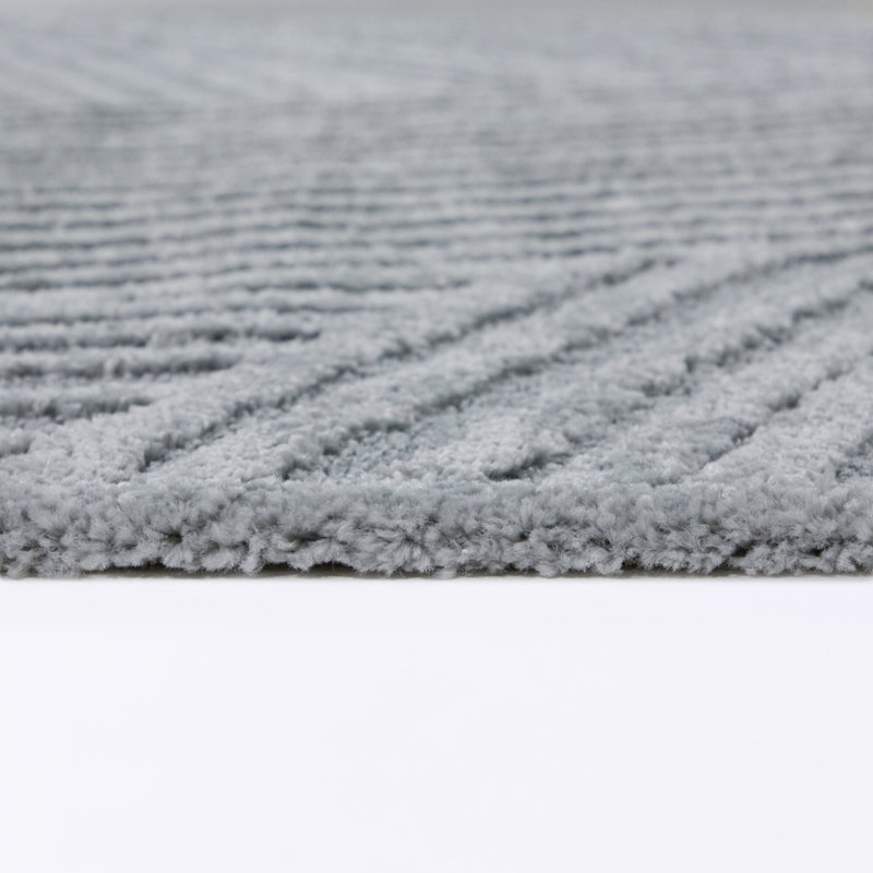 Tapis bleu sarcelle Claridge, Sarcelle, 5 pi 3 po x 7 pi