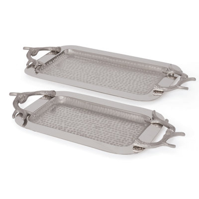 Antlers Metal Tray - Set of 2
