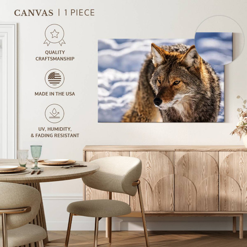 Hunting Wolf, 34" H x 51" W