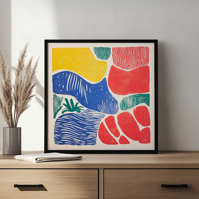 "Primaire codes II" par Walker Noble, reproduction d'art sur toile, Impression sur cadre ouvert sans papier mat, Érable