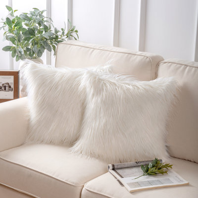 Polyester/Polyester Blend Throw Square Pillow Cover & Insert