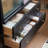 Light luxury black classic bookcase