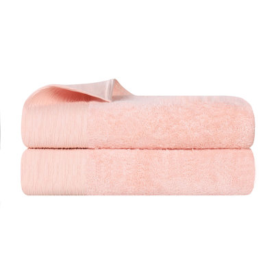 Rayon From Bamboo Cotton Blend Eco-Friendly Hypoallergenic Soft Solid Towel Set