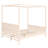 Canopy Platform Bed with Headboard and Footboard,Slat Support Leg
