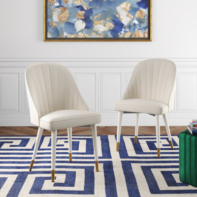 Belle 19.7'' H Tufted Velvet Upholstered Side Chair