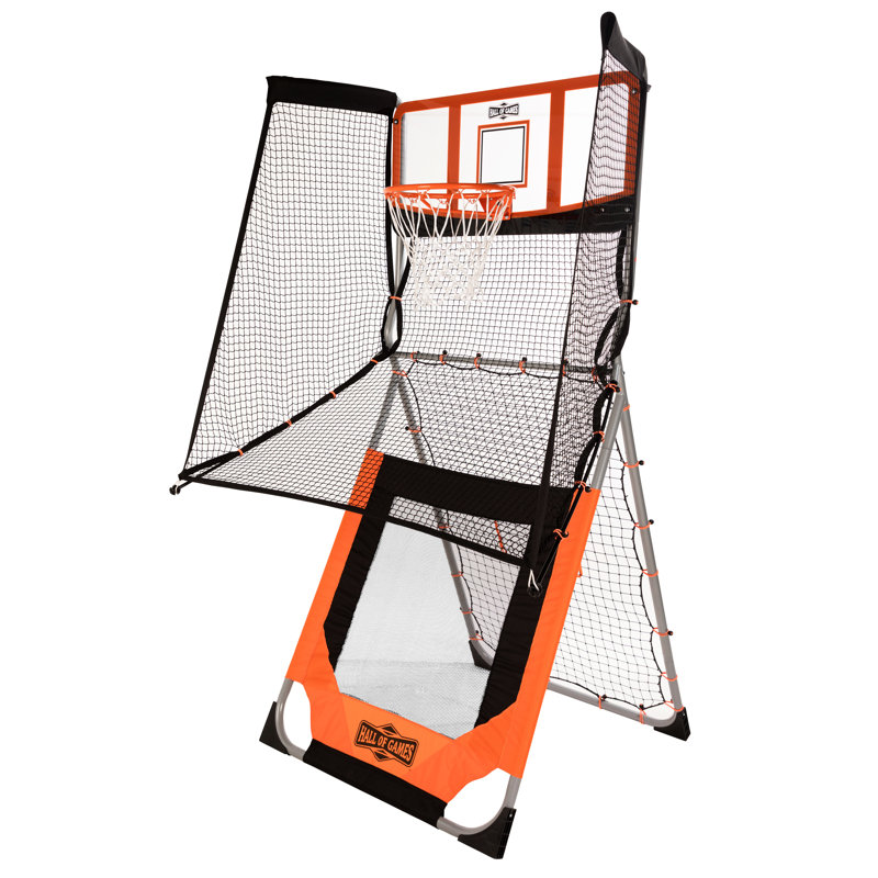 Jeu d'entraînement de basketball et de baseball extérieur Hall of Games 2 en 1