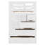 Lit superposé simple au-dessus de simple avec escalier et 2 tiroirs, lit superposé avec rangement pour enfants, blanc-132280944