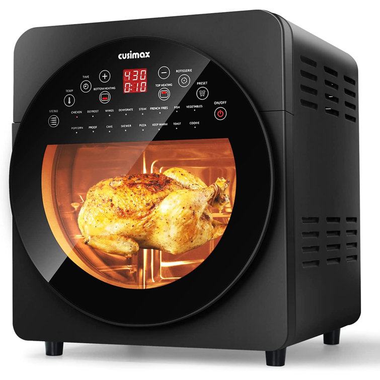 Cusimax 15.5 Qt. Air Fryer Oven - Bake, Roast, Rotisserie, Dehydrate,  Re-heat 16 Quick Menu Presets
